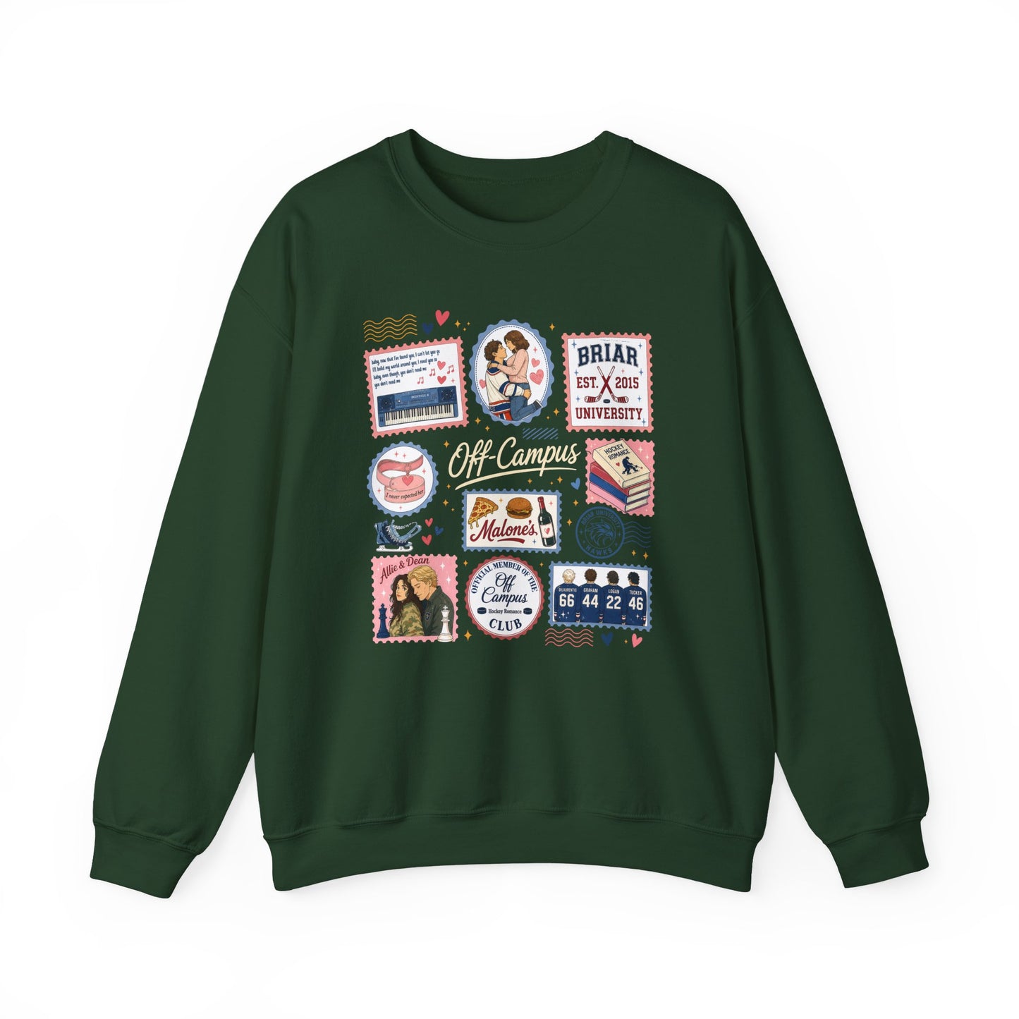 Off-Campus Hockey Romance Crewneck Sweatshirt