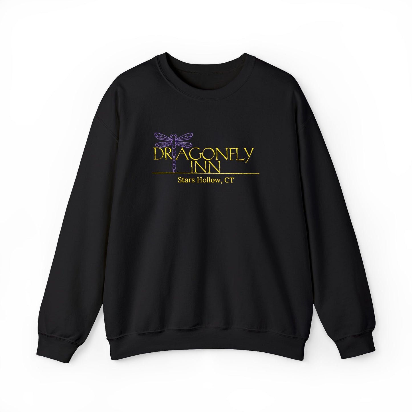 Dragonfly Inn Embroidered Crewneck Sweatshirt-Gilmore Girls Stars Hollow