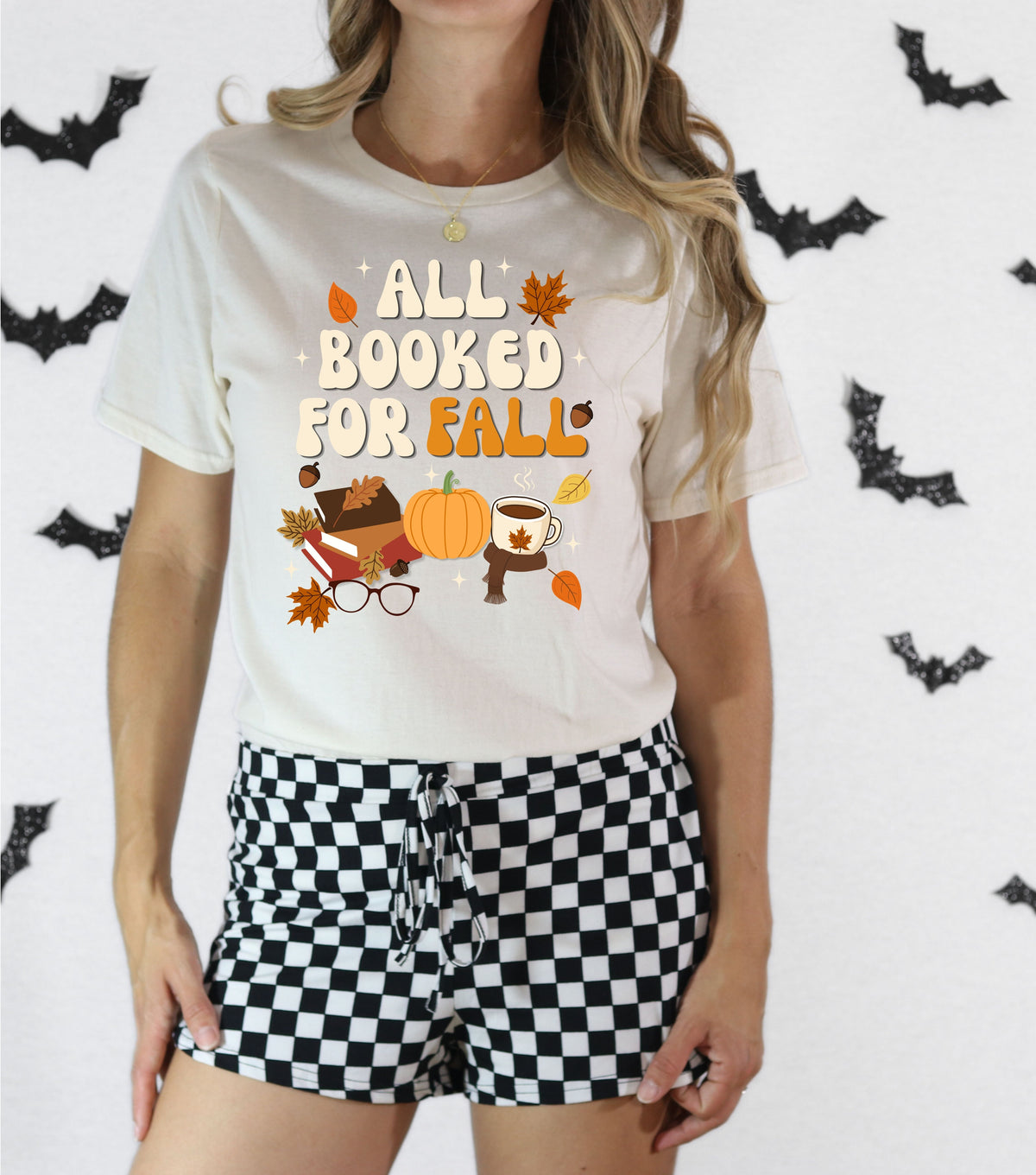All Booked for Fall Bookish T-Shirt 🍂📚