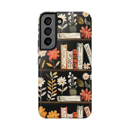 Cozy Bookshelf Bloom Phone Case
