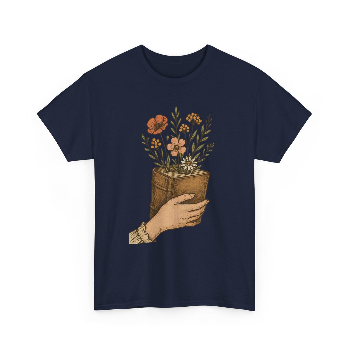 Bloom From Books Tee-Floral Book T-Shirt