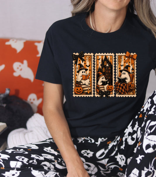 Spooky Stamp Ghost T-Shirt