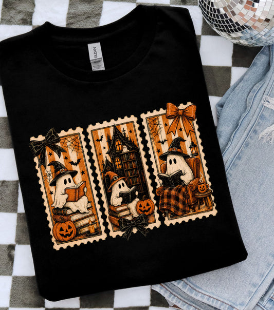 Spooky Stamp Ghost T-Shirt
