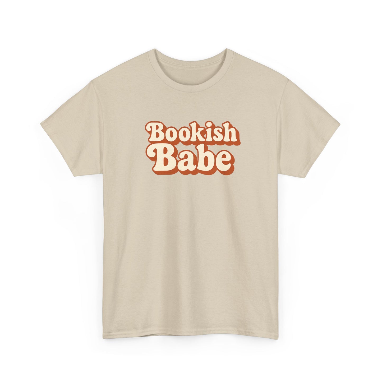 Bookish Babe T-Shirt — Retro Script Graphic Tee for Book Lovers