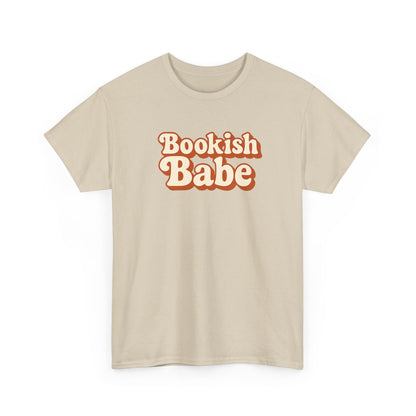Bookish Babe T-Shirt — Retro Script Graphic Tee for Book Lovers