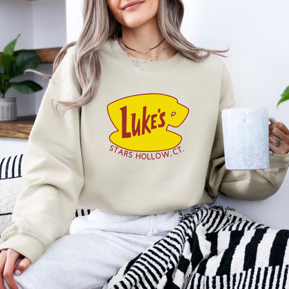 Luke's Diner Crewneck Sweatshirt-Cozy Gilmore Girls Apparel