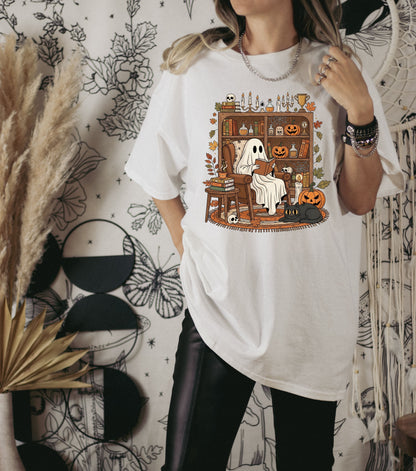 Ghostly Reading Nook T-Shirt