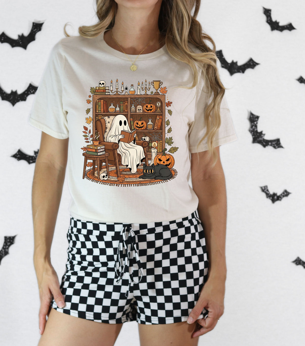 Ghostly Reading Nook T-Shirt