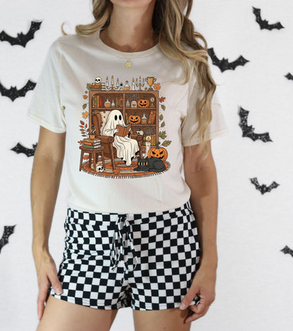Ghostly Reading Nook T-Shirt