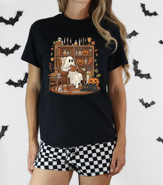 Ghostly Reading Nook T-Shirt