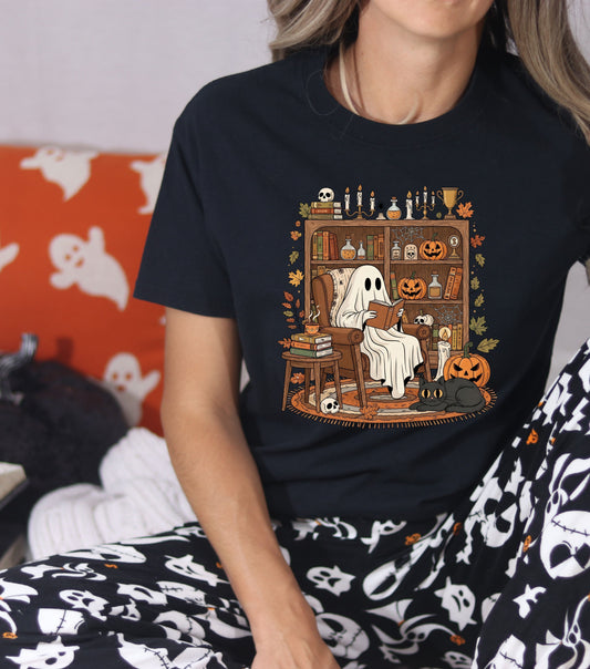 Ghostly Reading Nook T-Shirt
