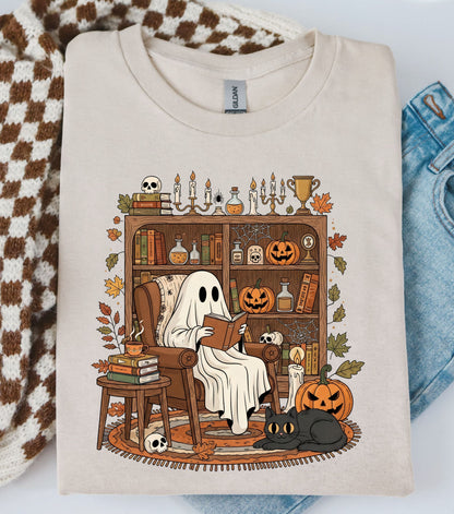 Ghostly Reading Nook T-Shirt