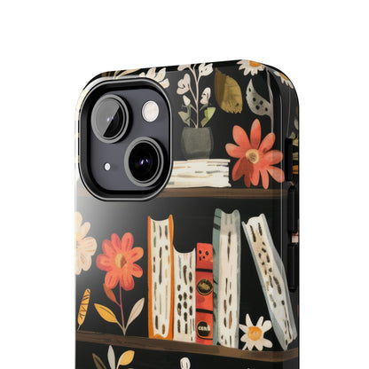 Cozy Bookshelf Bloom Phone Case
