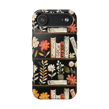 Cozy Bookshelf Bloom Phone Case