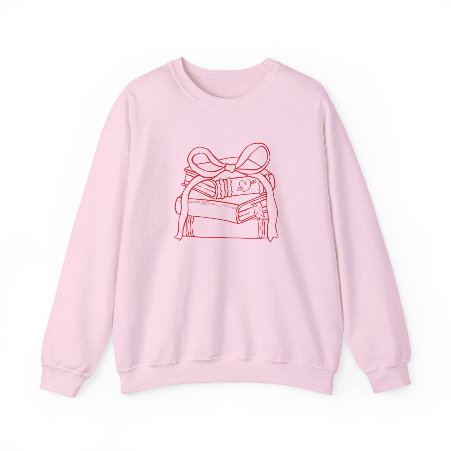 Books & Bows V-Day Crewneck-Bookish Sweatshirt