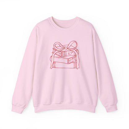 Books & Bows V-Day Crewneck-Bookish Sweatshirt