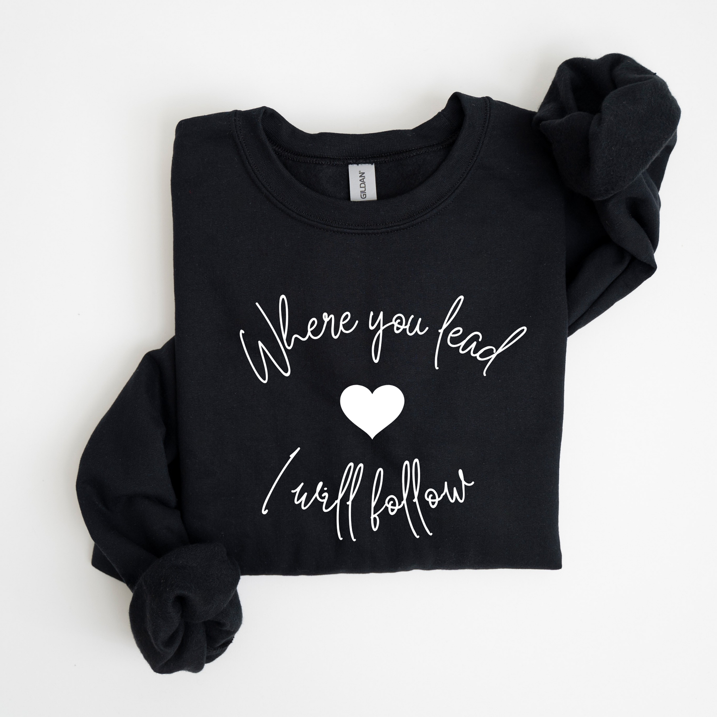 Where You Lead I Will Follow Crewneck Sweatshirt-Gilmore Girls Apparel