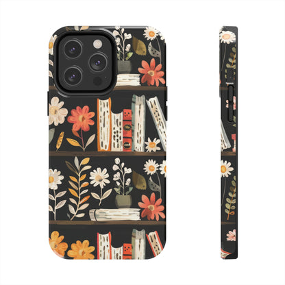 Cozy Bookshelf Bloom Phone Case