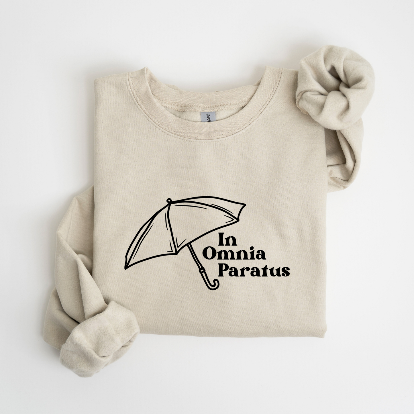 In Omnia Paratus Crewneck Sweatshirt-Gilmore Girls Apparel