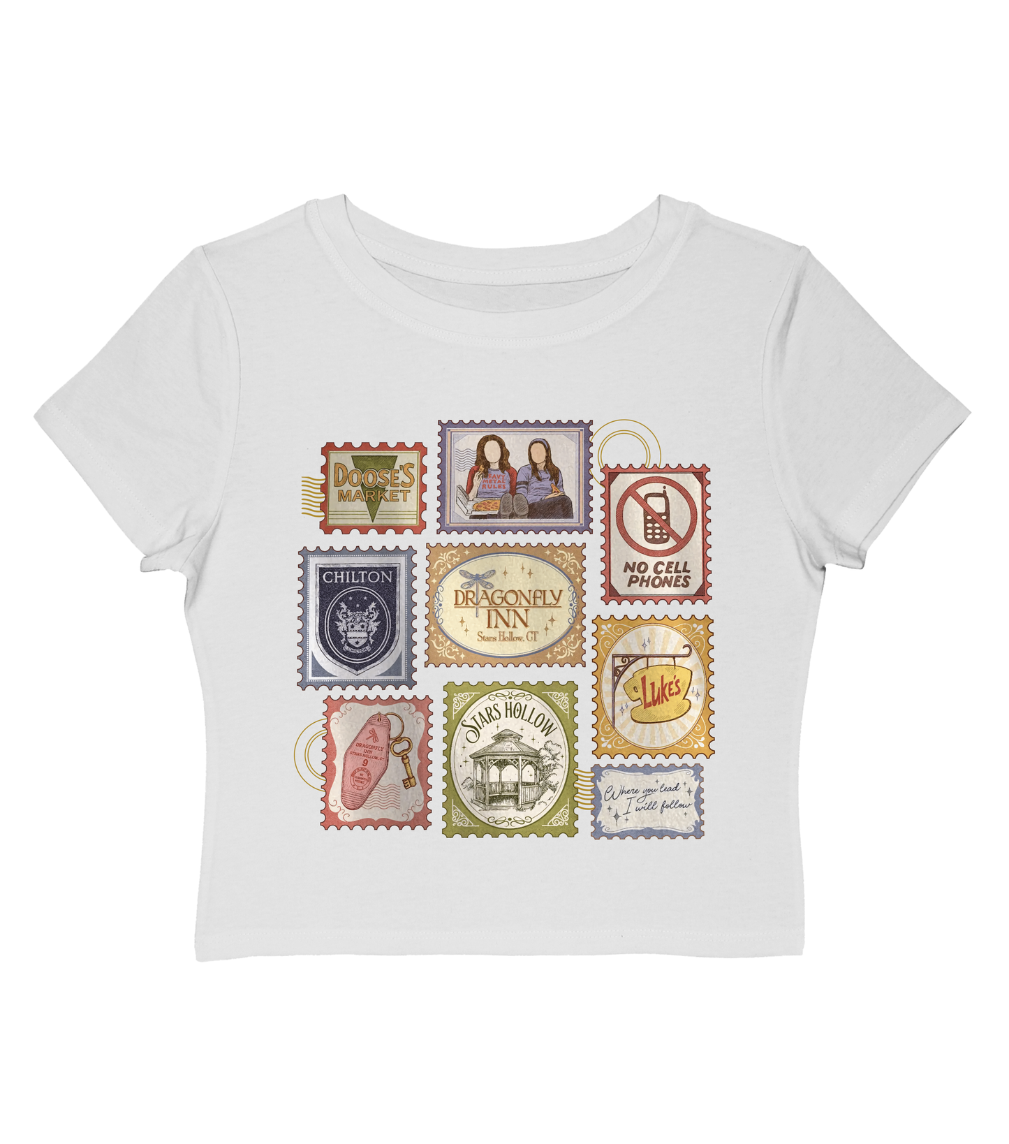 Stars Hollow Stamp Baby Tee