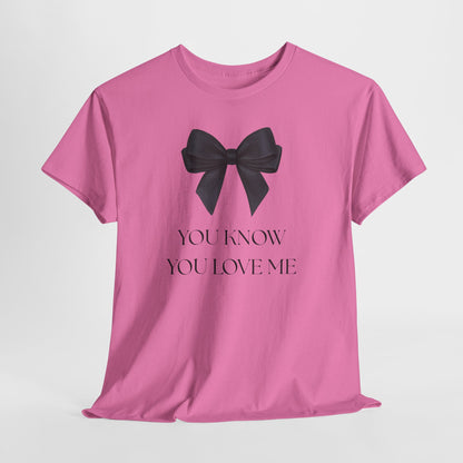 'You Know You Love Me' Ribbon Tee-XOXO Gossip Girl