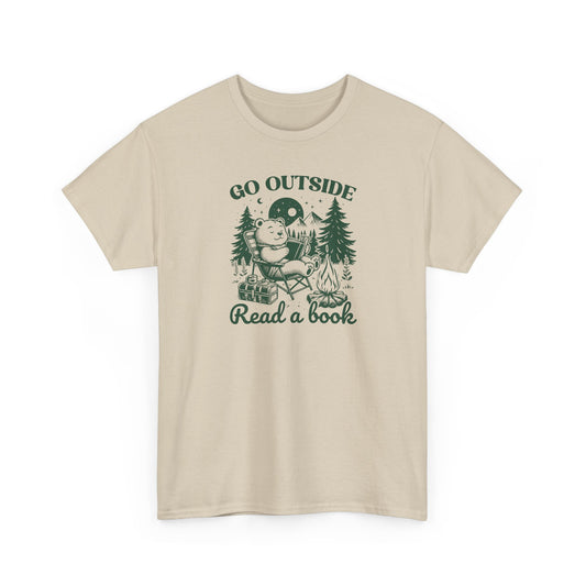 Go Outside Read a Book T-Shirt — Bookish Tee