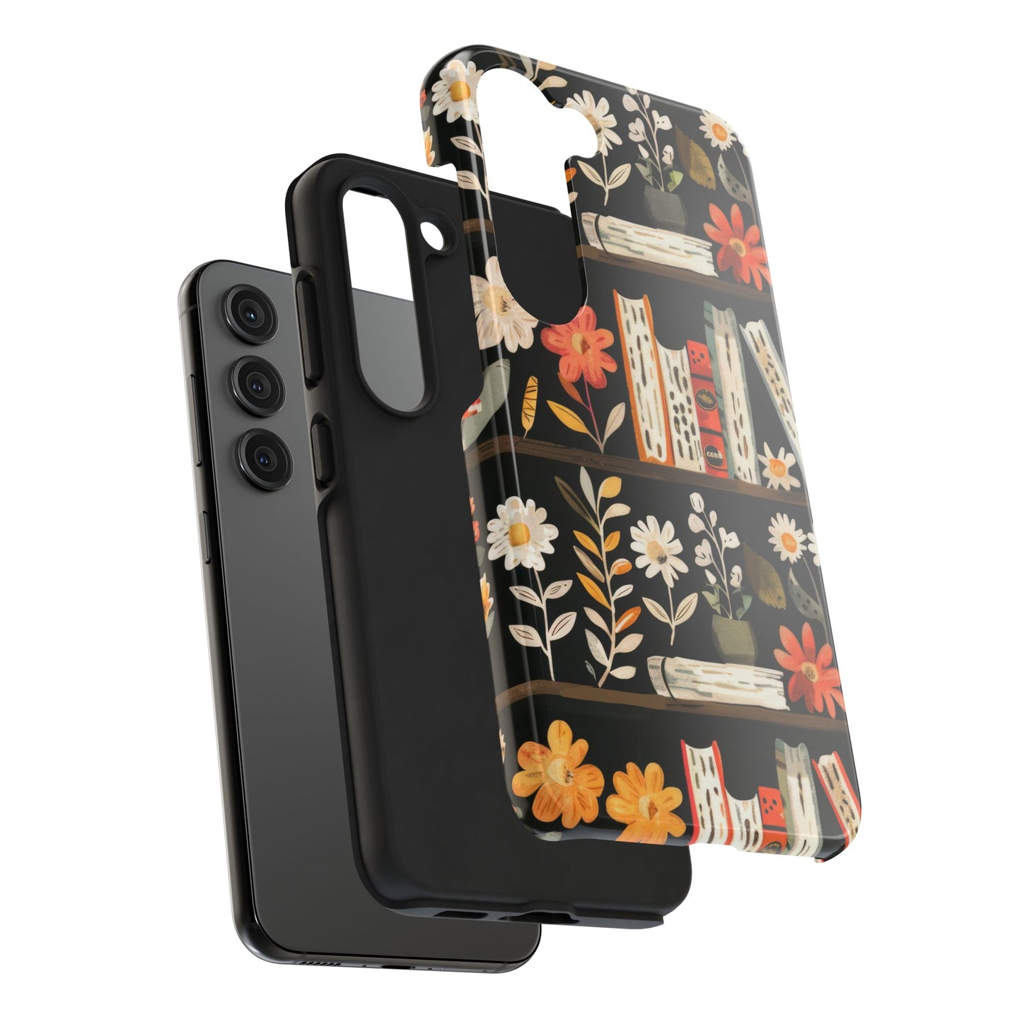 Cozy Bookshelf Bloom Phone Case