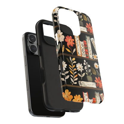 Cozy Bookshelf Bloom Phone Case