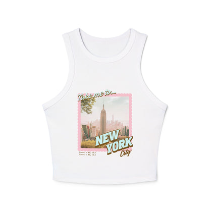 Take Me to New York Summer Racer Tank Top