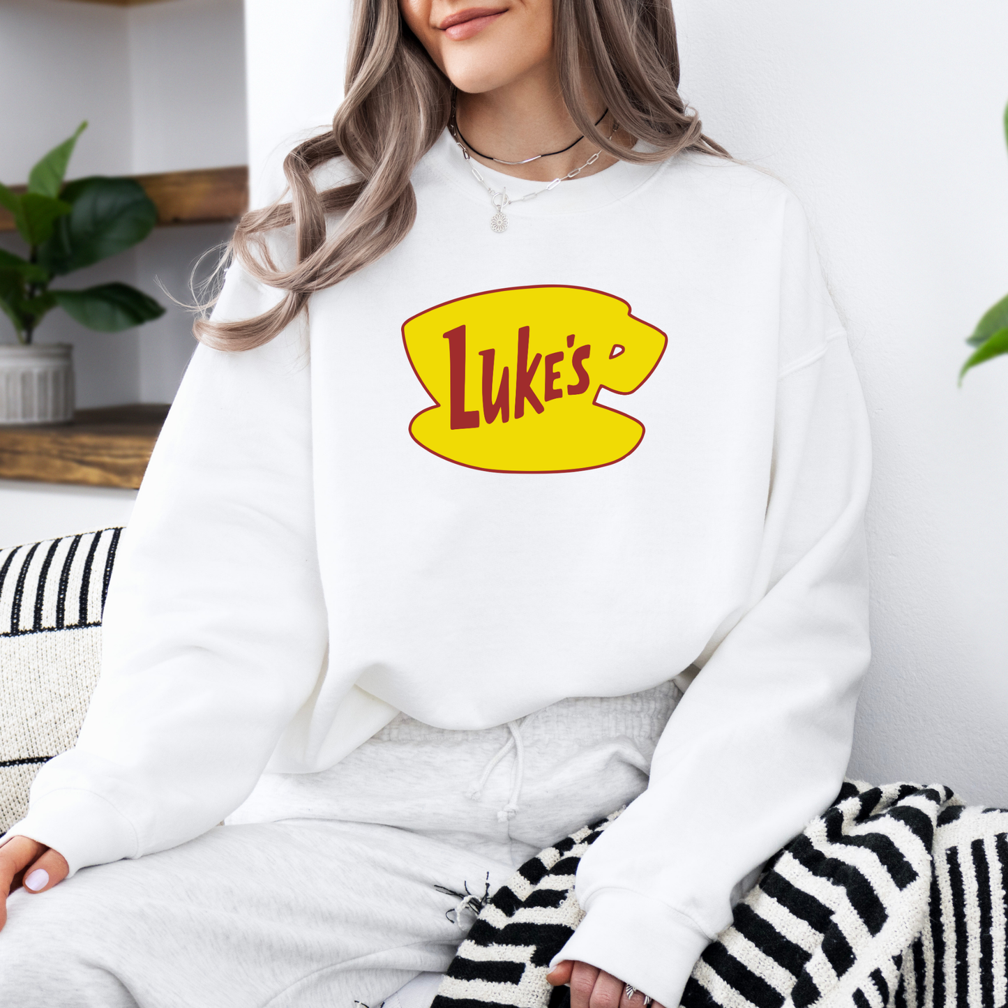 Luke's Diner Crewneck Sweatshirt -Cozy Gilmore Girls Vintage Style