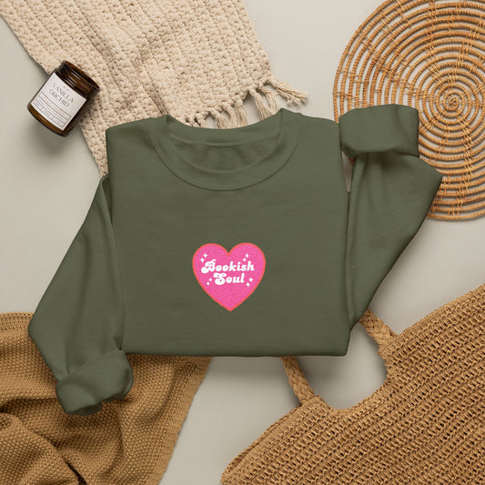 Bookish Soul Embroidered Crewneck Sweatshirt