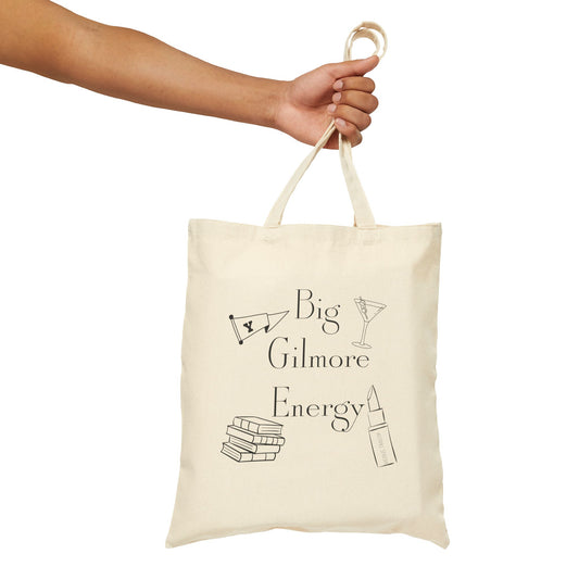 Big Gilmore Energy Cotton Canvas Tote Bag-Gilmore Girls