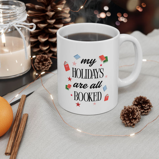 Ceramic Starry Book Lover Mug-My holidays are Booked