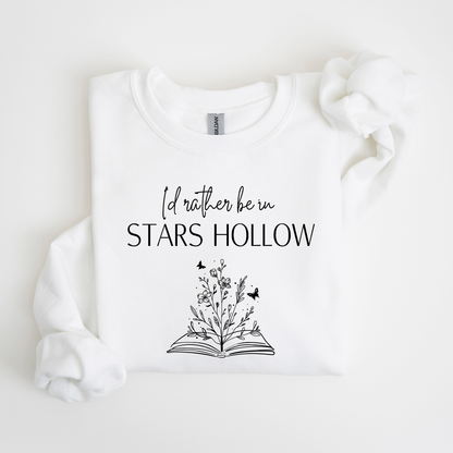 I’d Rather Be in Stars Hollow With Books-Gilmore Girls Crewneck Sweatshirt