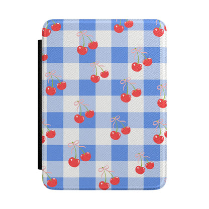 Cherry Checker Leatherette Kindle Paperwhite Case
