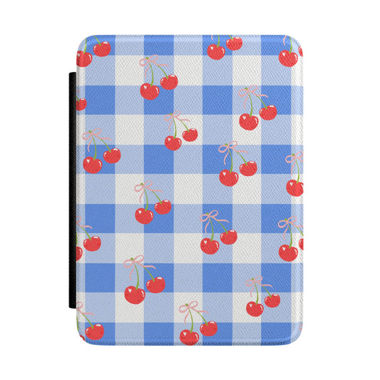 Cherry Checker Leatherette Kindle Paperwhite Case