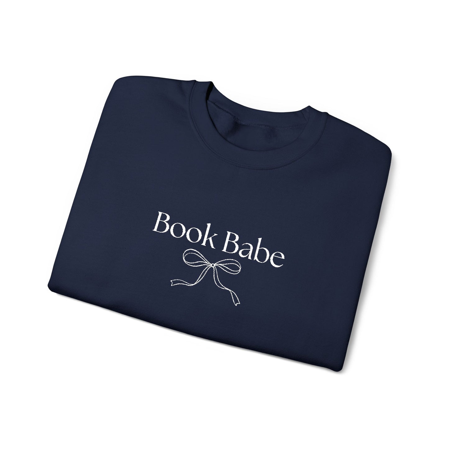Book Babe Embroidered Crewneck Sweatshirt