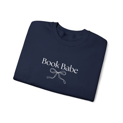 Book Babe Embroidered Crewneck Sweatshirt