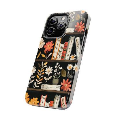 Cozy Bookshelf Bloom Phone Case
