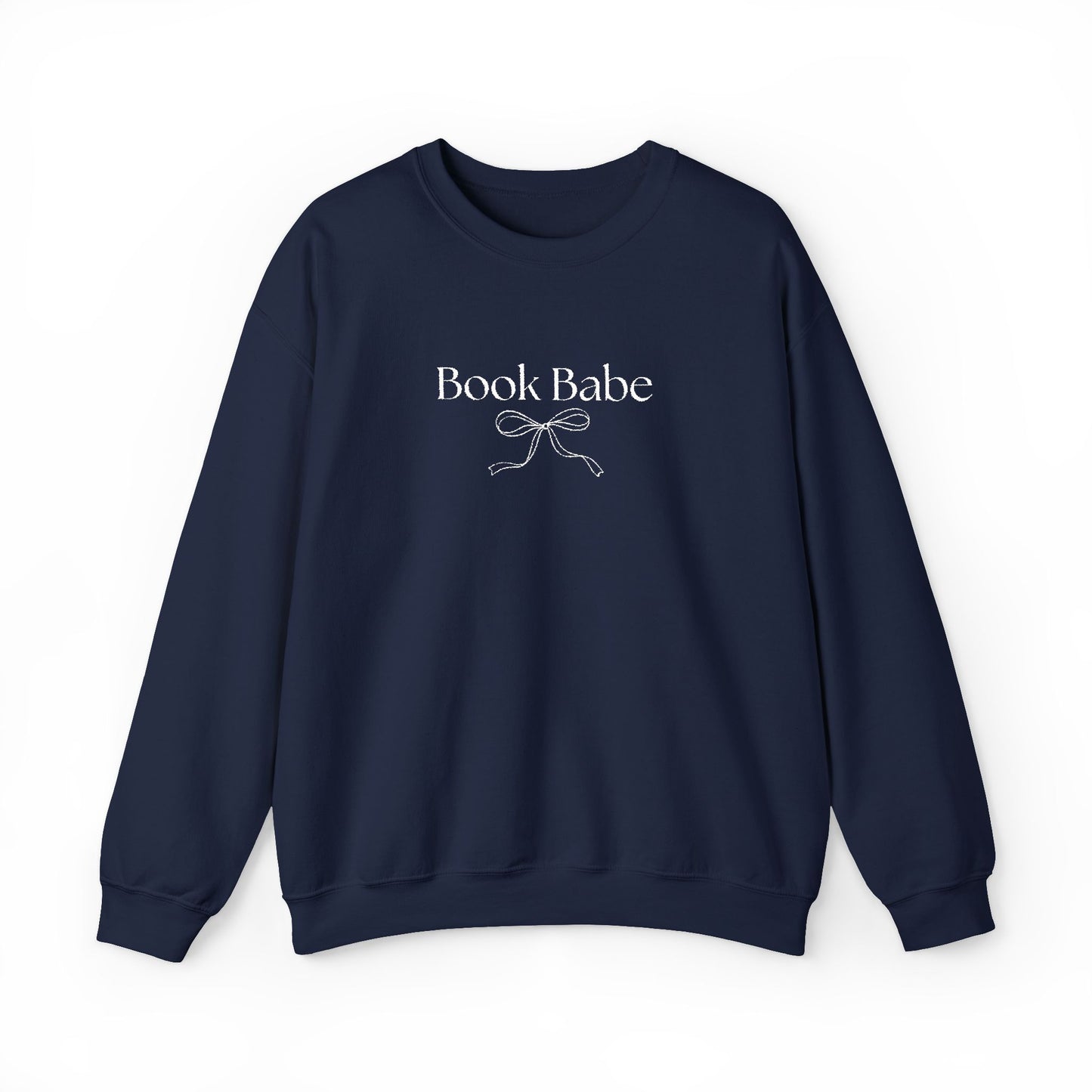 Book Babe Embroidered Crewneck Sweatshirt