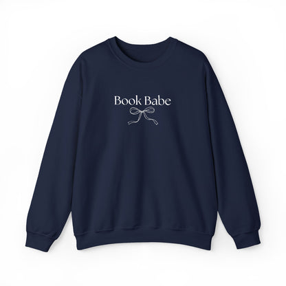 Book Babe Embroidered Crewneck Sweatshirt