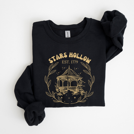 Stars Hollow Gazebo Crewneck-Gilmore Girls Vintage Apparel