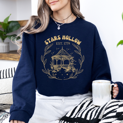 Stars Hollow Gazebo Crewneck-Gilmore Girls Vintage Apparel