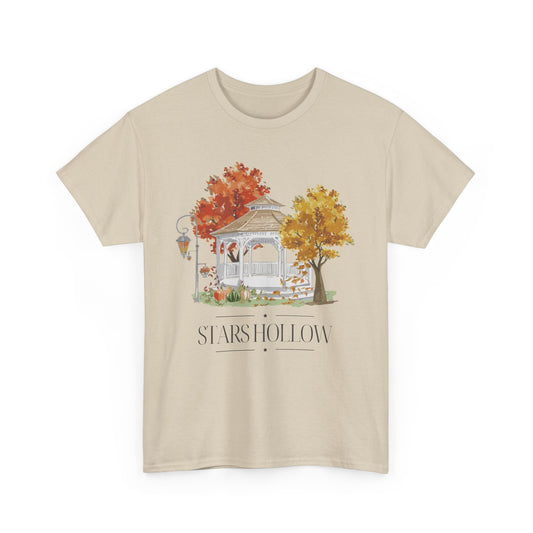 Star Hollow Fall Cotton Tee | Cozy Autumn Shirt-Gilmore Girls Apparel