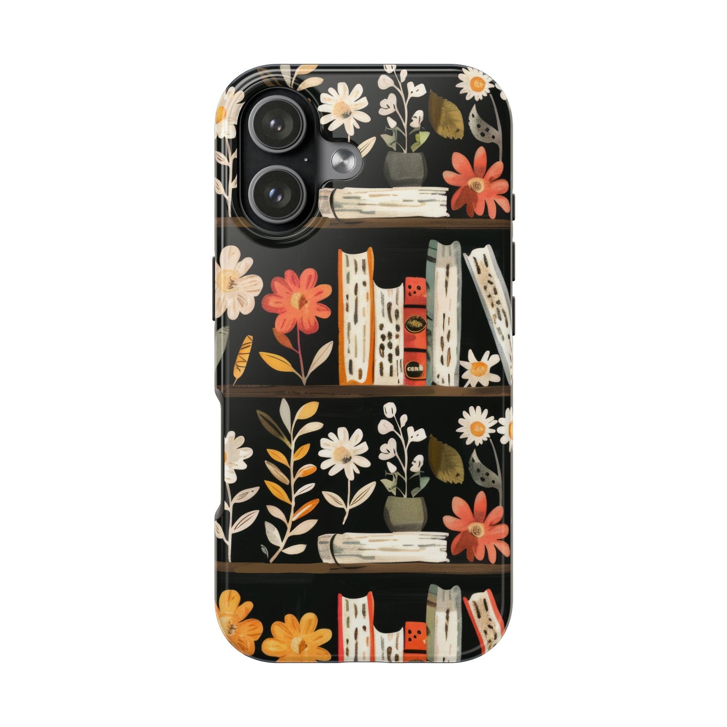 Cozy Bookshelf Bloom Phone Case