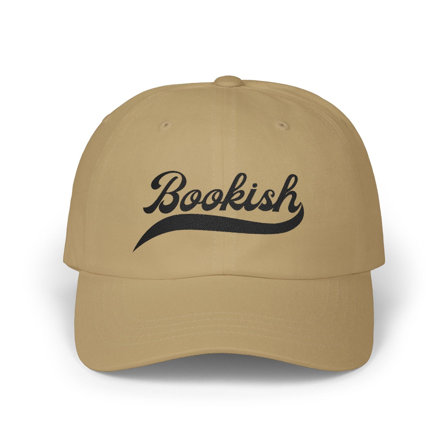 Bookish Embroidered Baseball Cap-Black