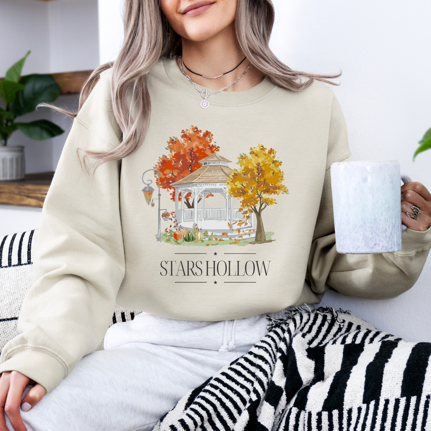 Stars Hollow Gazebo Crewneck Sweatshirt-Gilmore Girls Apparel