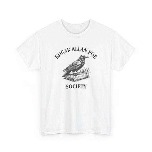 Edgar Allan Poe Society Tee-Raven Reader– Books + Sips Collection
