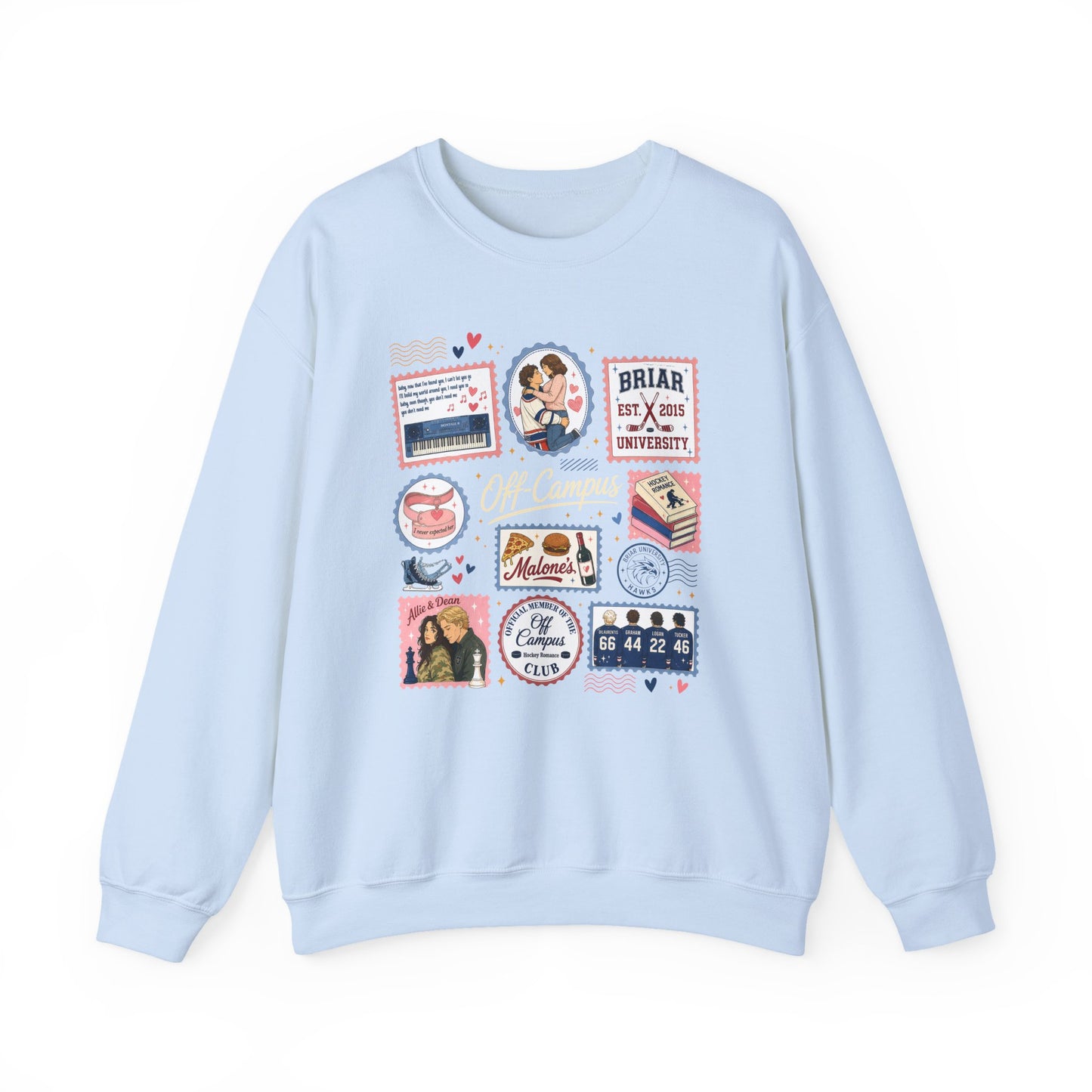 Off-Campus Hockey Romance Crewneck Sweatshirt
