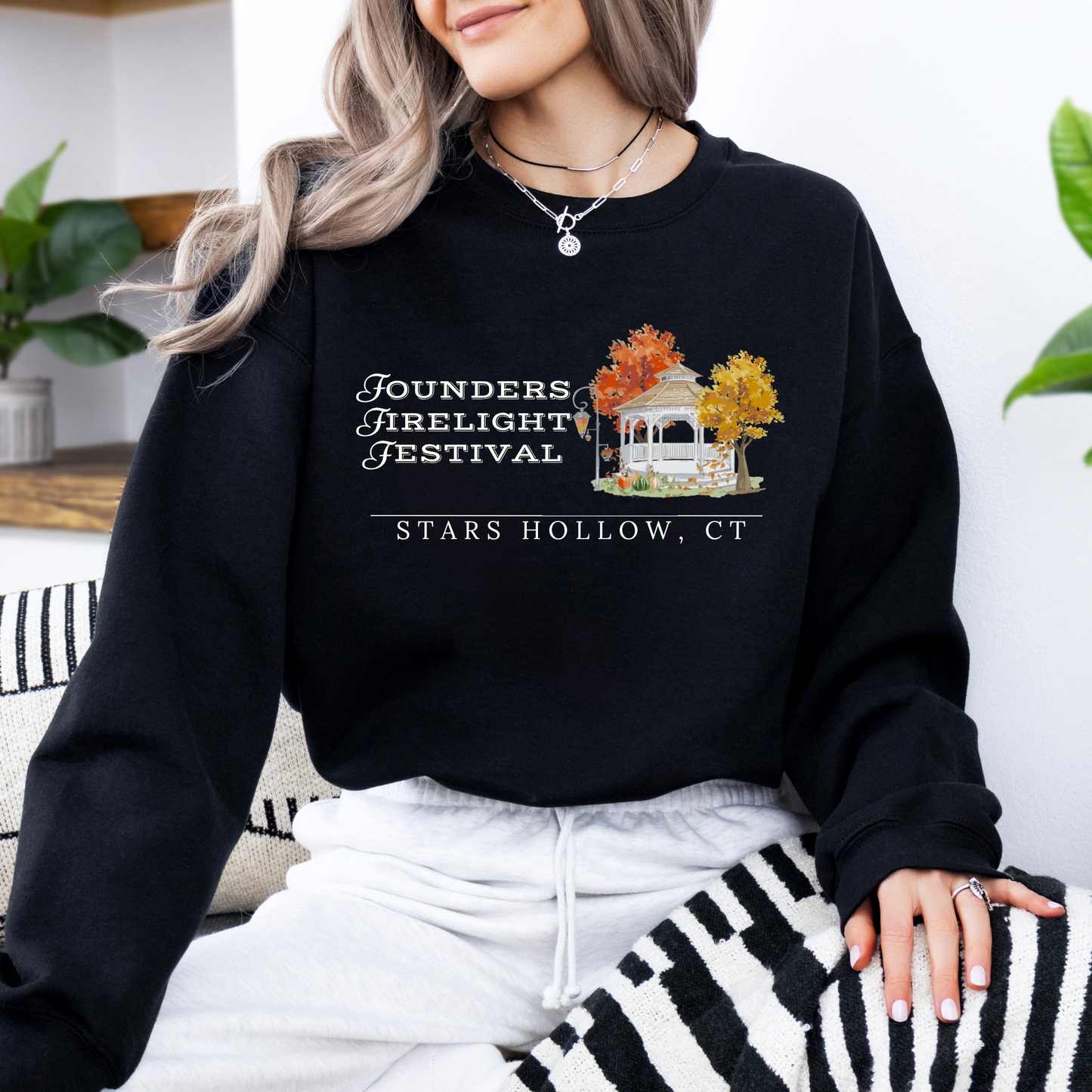 Founders Firelight Festival Crewneck Sweatshirt-Gilmore Girls Apparel